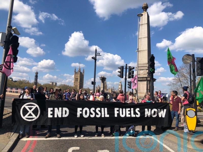 Extinction Rebellion block four of London’s busiest bridges on bank holiday