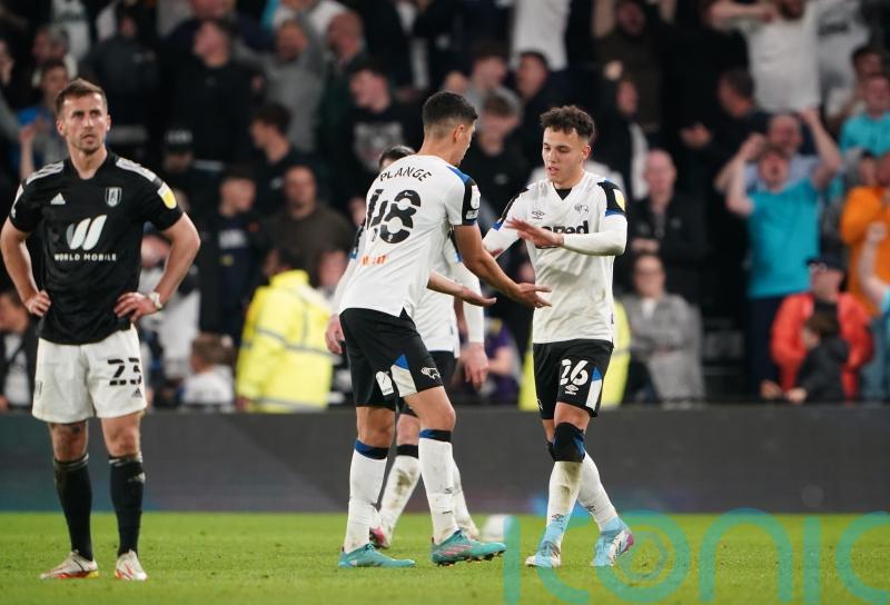 Derby delay Fulham promotion party as Luke Plange inspires shock win