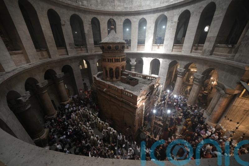 Christian faithful mark Easter in Jerusalem