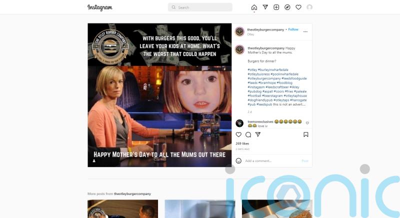 Burger trailer ad making light of missing Madeleine McCann banned