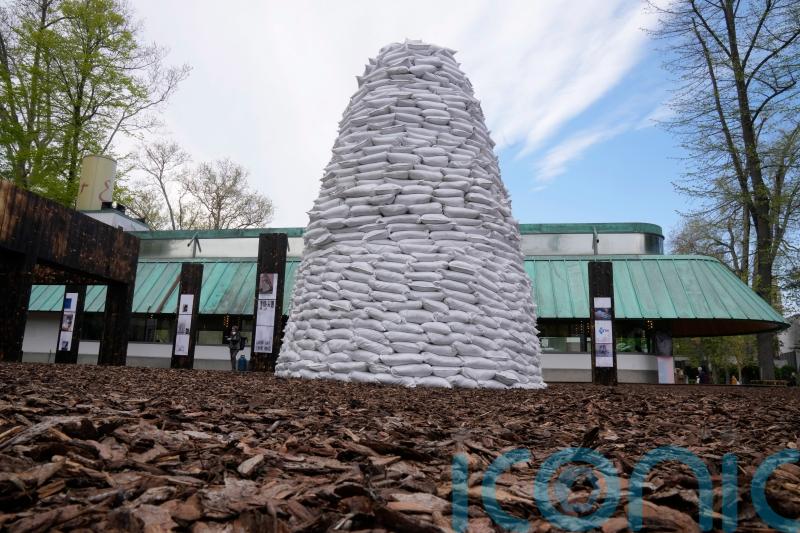 Ukrainian artist makes cultural stand at Venice Biennale