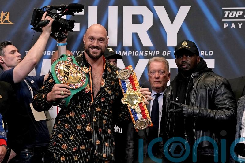 Tyson Fury shows respect for Dillian Whyte as pair calm press conference tension