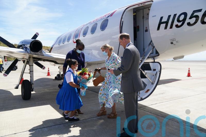 Edward and Sophie met with colonialism protests on second leg of Caribbean tour