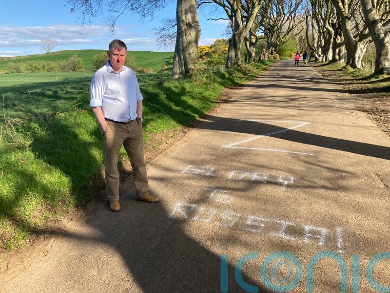 Pro-Russian graffiti at Game Of Thrones site ‘at odds with local community’