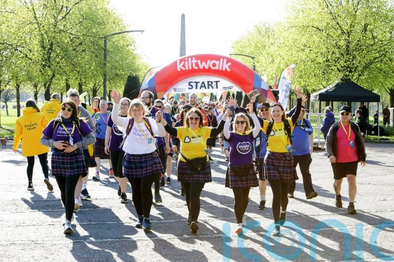 Sturgeon joins 10,000 Kiltwalkers as fundraising event makes its return
