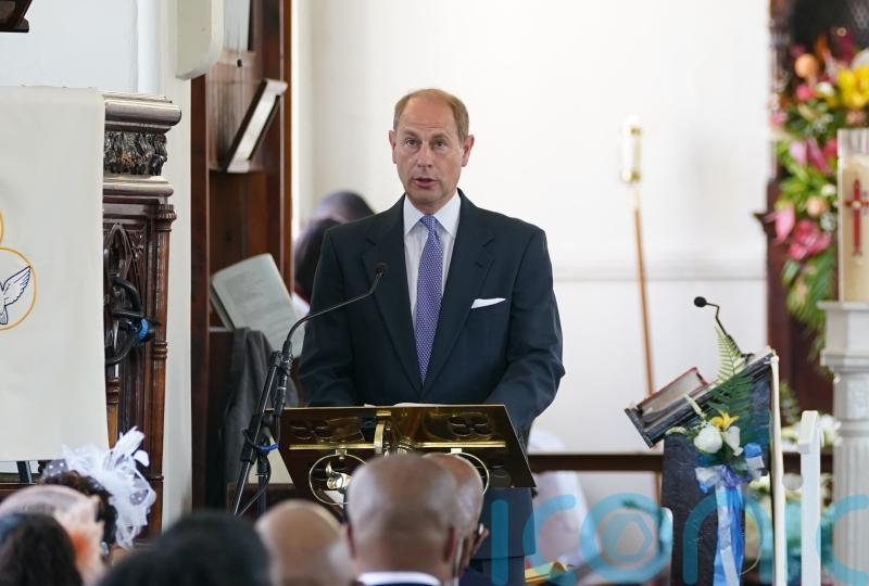Earl of Wessex gives church reading on calmer day after Caribbean protests