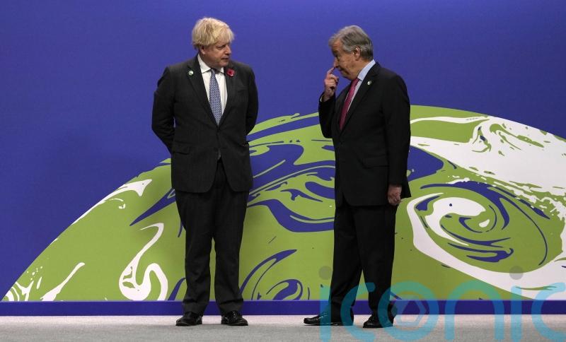 Johnson brands Russian aggression ‘nauseating’ in talks with under-fire UN chief