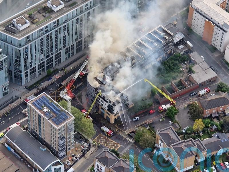 120 firefighters respond to ‘intense’ blaze at block of flats in London