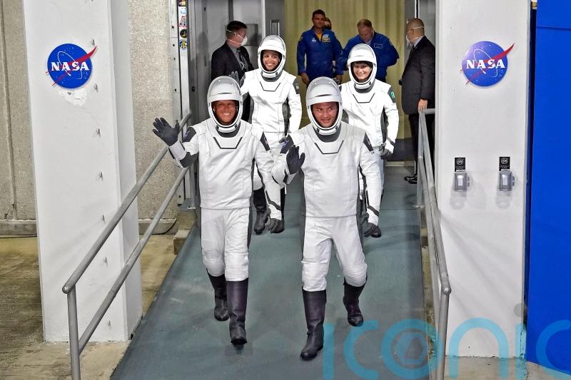 First Nasa crew comprised equally of men and women heads to ISS on SpaceX flight