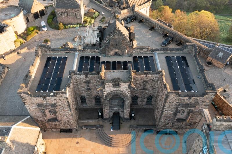 Solar panels installed on Scottish National War Memorial at Edinburgh Castle