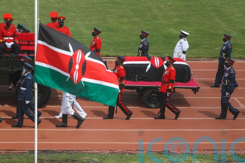 African leaders join mourners at funeral of former Kenyan president