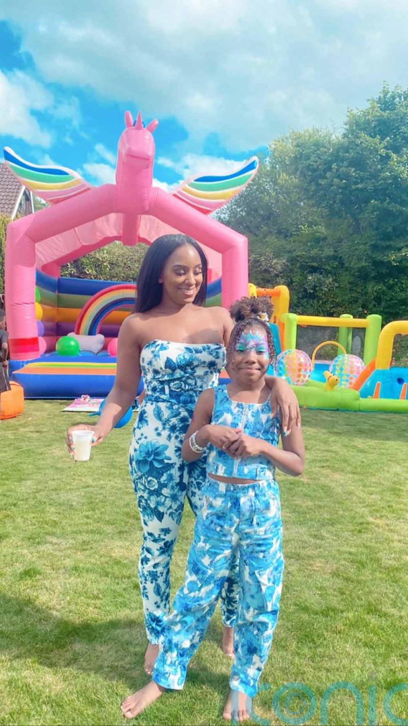 Stylish party planner renowned for throwing lavish bashes for her only child organises £3.5K festival with live unicorn for her ninth birthday