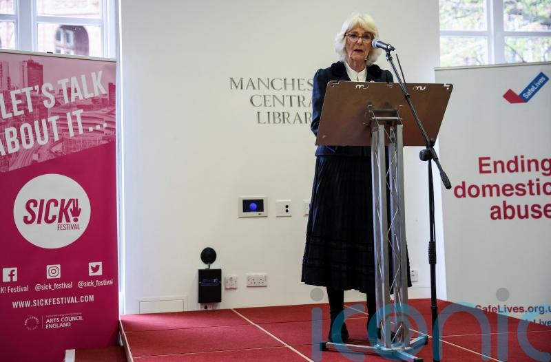Camilla hears ‘heartbreaking’ stories of domestic abuse at I Am exhibition