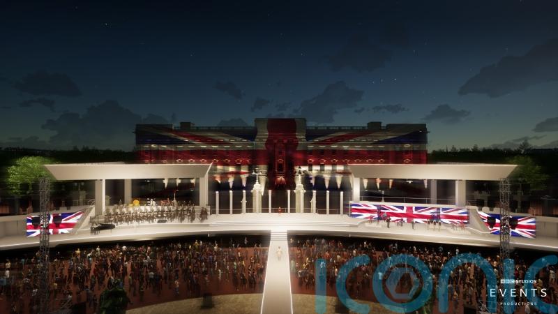 First glimpse of setting for BBC’s Party at the Palace unveiled