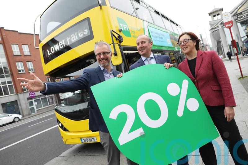 Public transport fares reduced by 20%, with 50% discount for young adults