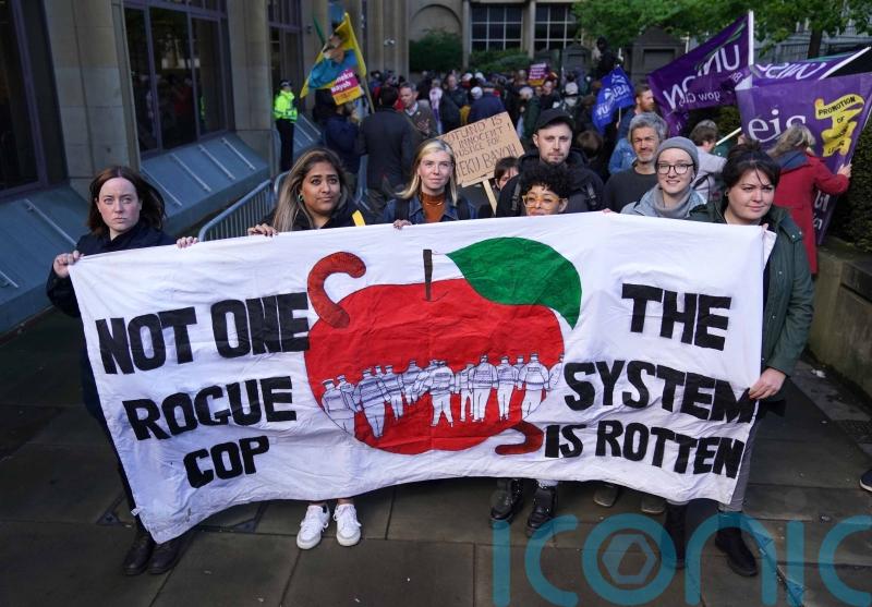 Protesters chant ‘black lives matter’ as Sheku Bayoh inquiry gets under way