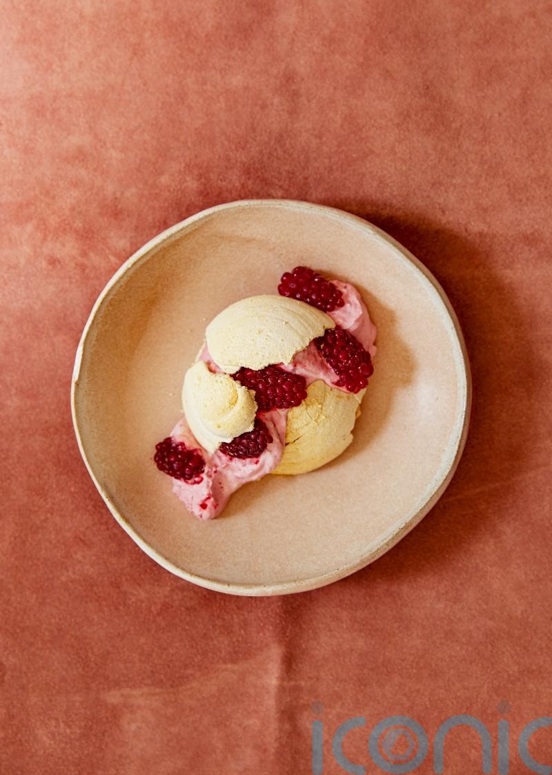 Anna Higham’s milk meringue and yogurt mousse