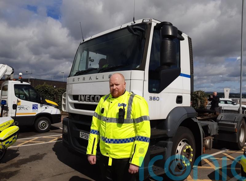 Police Scotland wheels out HGV in bid to catch careless drivers
