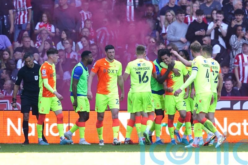Jack Colback and Brennan Johnson give Notts Forest first-leg advantage