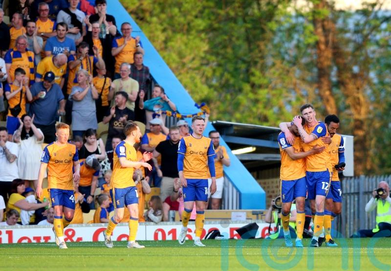 Mansfield claim narrow win over Northampton in first leg of play-off semi-final