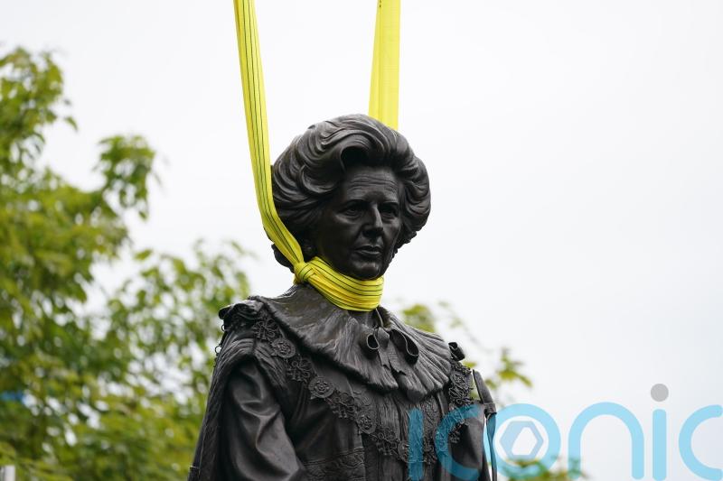 Thatcher statue lowered into place despite ‘egg-throwing’ threats