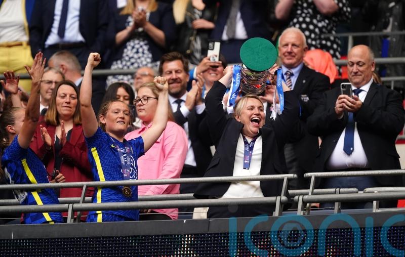Emma Hayes says the whole of women’s football benefits from Blues’ Wembley win