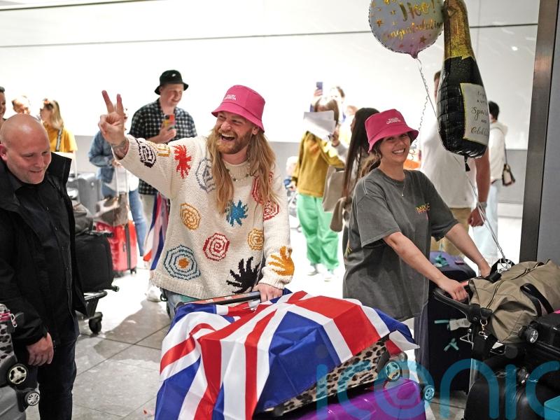 Sam Ryder feels ‘fantastic’ as he arrives in UK after Eurovision triumph