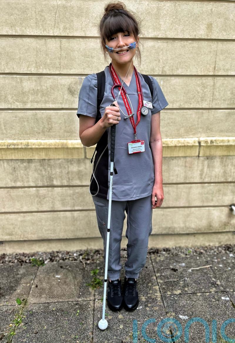 Student on track to be UK’s first deafblind doctor blazes a trail for disabled medics following fears she would quit after pandemic hospital stay