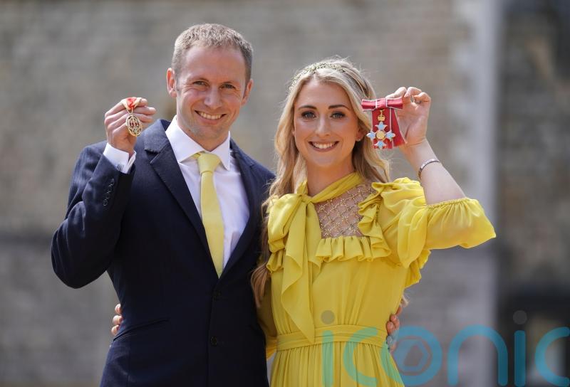 Tandem royal honours at Windsor Castle for cycling’s golden couple