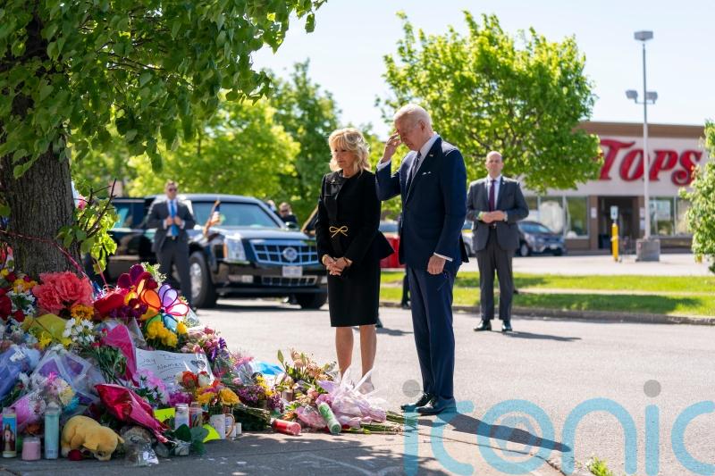 Joe Biden visits Buffalo to pay respects to victims of racist massacre
