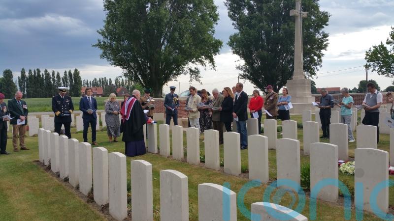 First World War soldiers’ graves rededicated more than 100 years after deaths