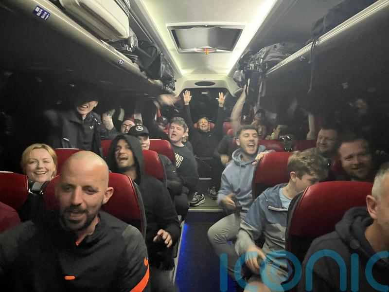 Coach carrying Liverpool fans for &pound;1 each arrives in French capital