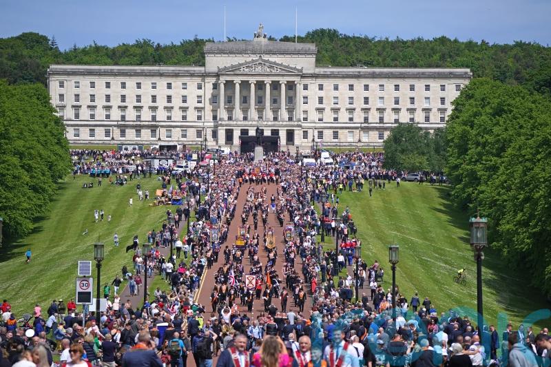 Tens of thousands gather in Belfast to celebrate Northern Ireland centenary
