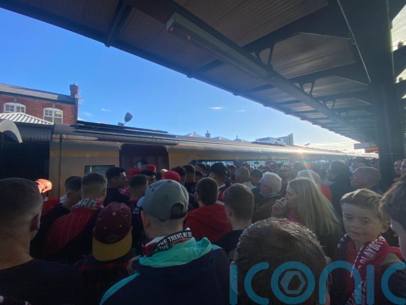 Football fans left queuing at Nottingham railway station ahead of play-off final