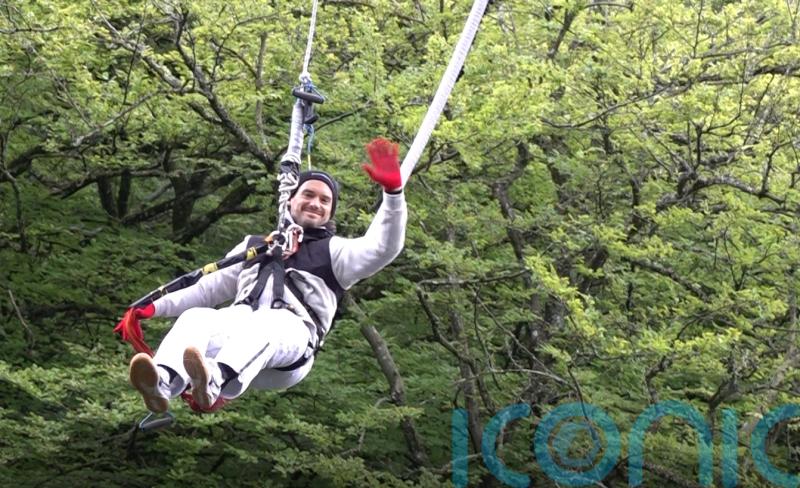 Flying Frenchman smashes bungee jump record off Scottish bridge