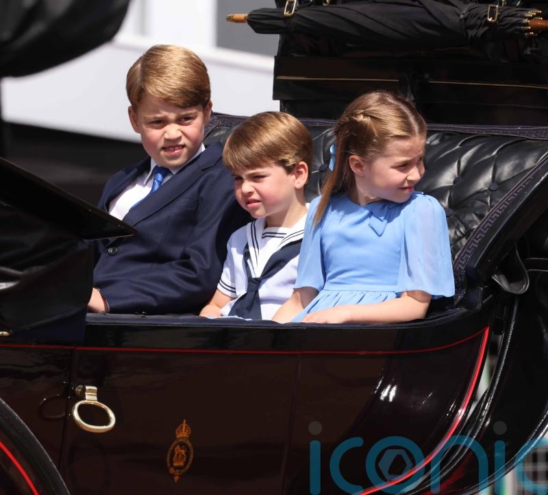 Jubilee celebrations begin as George, Charlotte and Louis join procession