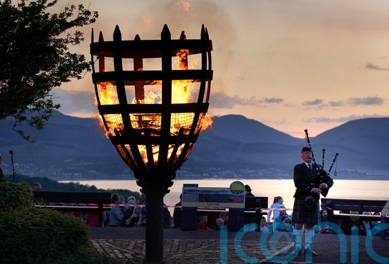 In Pictures: Beacons lit around the UK to mark the Queen’s 70-year reign