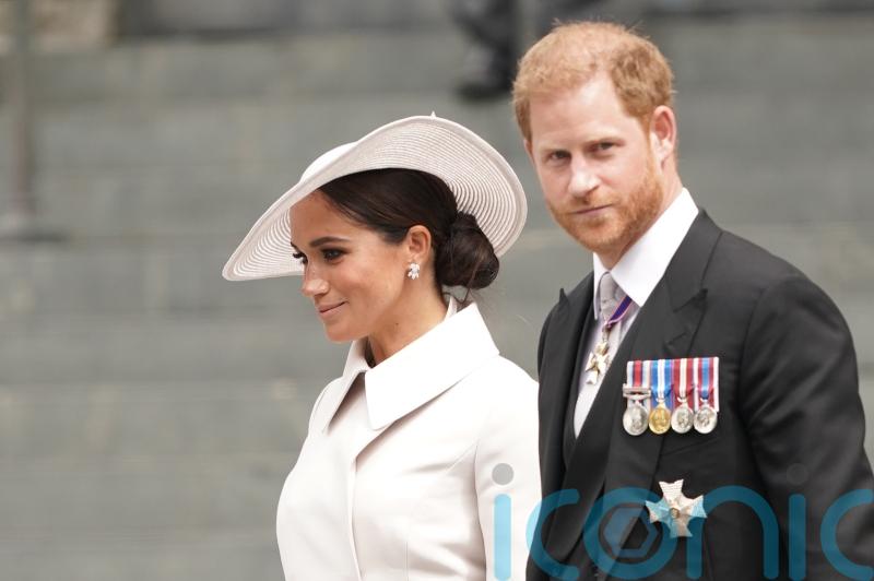 Harry and Meghan join royals for Jubilee service in honour of missing Queen