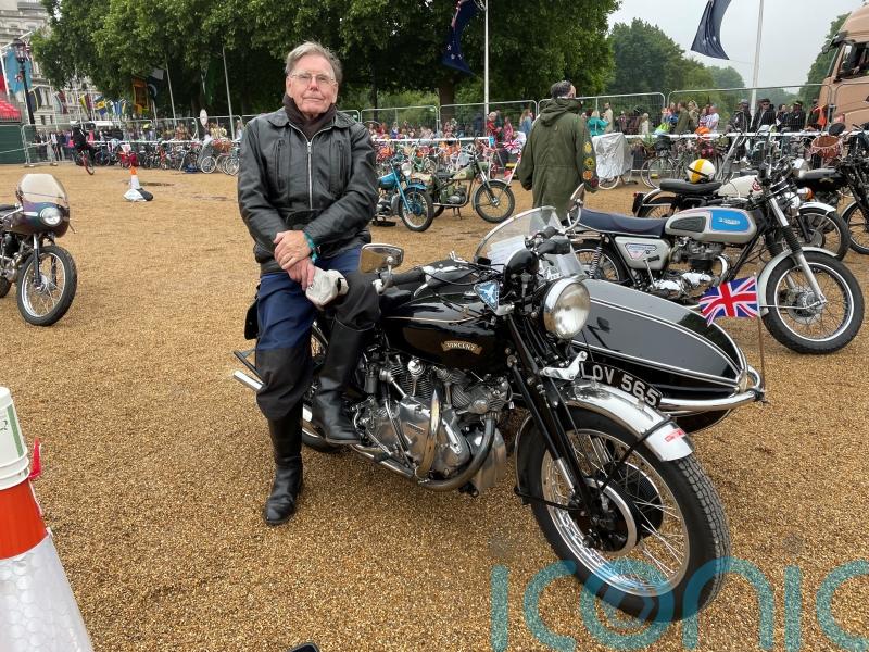 Parade biker, 86, has been riding motorcycles for as long as Queen&rsquo;s reign