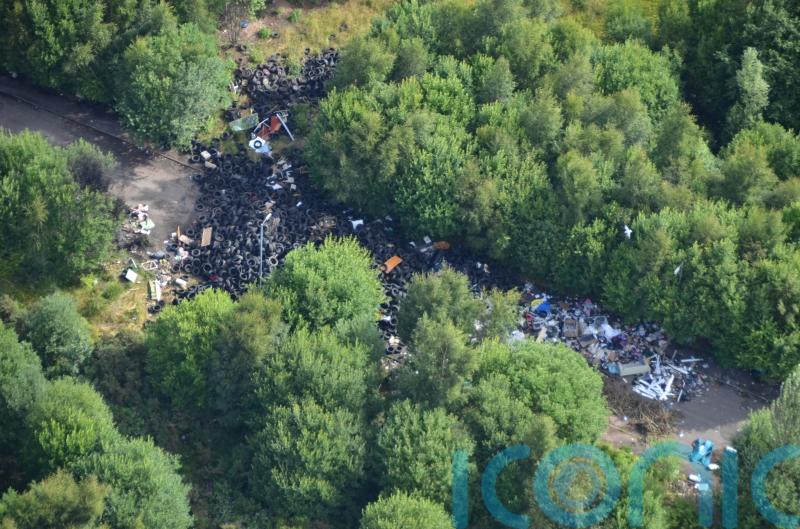 Fly-tipper who dumped 51 tonnes of tyres jailed