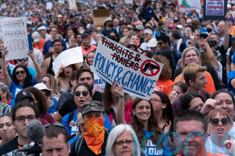 Thousands take to US streets demanding action on gun laws