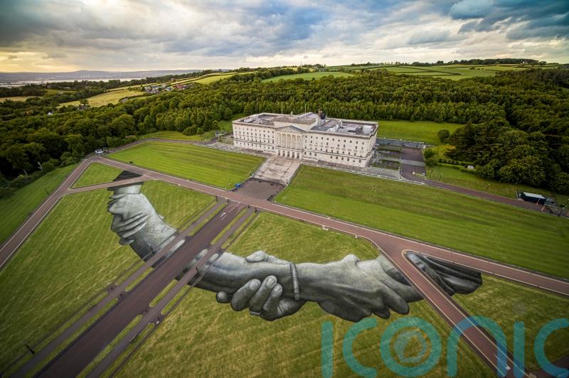 Giant Stormont artwork encourages viewers to look at the bigger picture