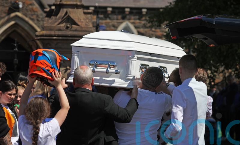 Priest warns of motorsport dangers at funeral of nine-year-old boy