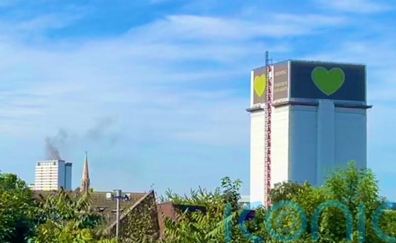 Fire breaks out at high-rise block in west London