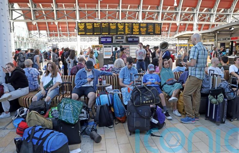 Excitement and ‘abject panic’ for Glastonbury revellers taking train to festival