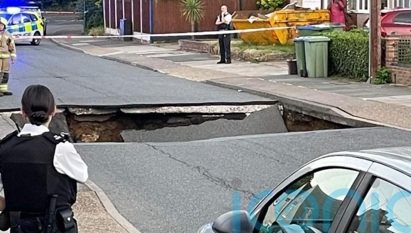 Residents describe ‘exciting but scary’ moment sinkhole swallows up street