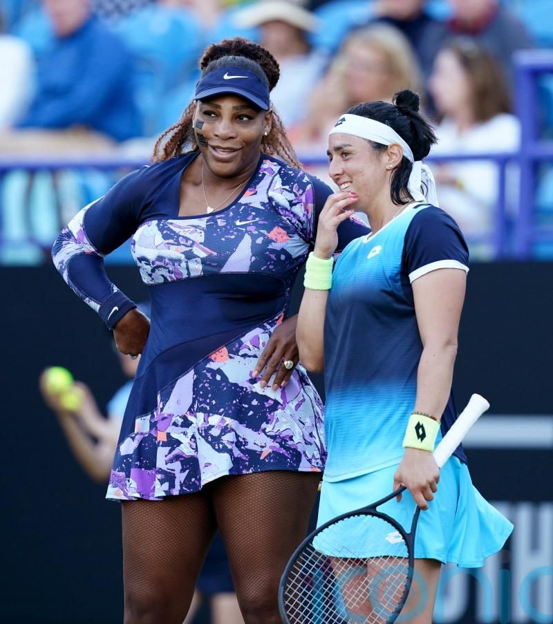 Serena Williams’ Eastbourne doubles run ends early after injury to Ons Jabeur