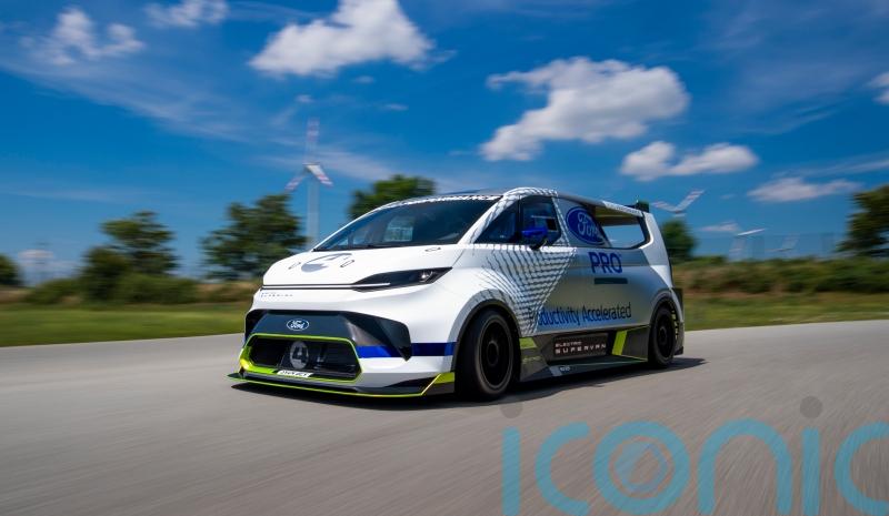 This is a 1973bhp electric Ford Transit that can do 0-60mph in under two seconds
