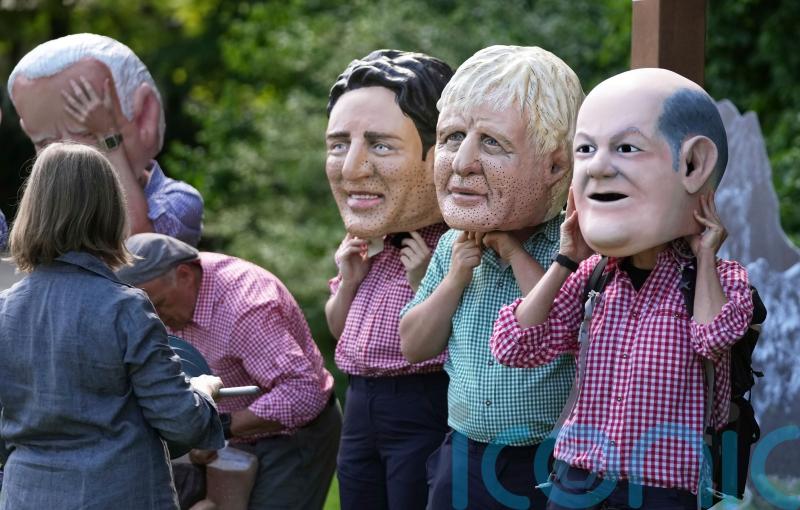 Protesters gather as G7 leaders set to arrive in Germany