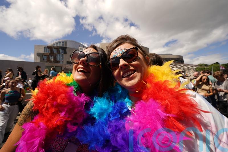 Thousands take part in Pride marches in Edinburgh and Glasgow